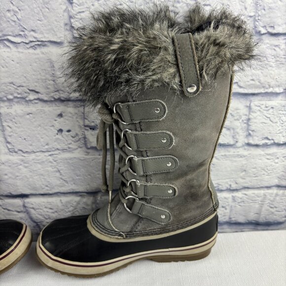 Sorel Women's 8.5 Joan of Arctic Grey Insulated Waterproof Winter Snow Boots - Picture 11 of 14